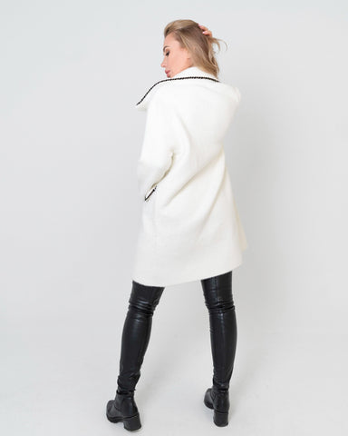 Cappotto elegante donna bianco