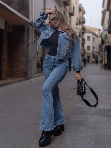 Giacca di jeans donna made in italy