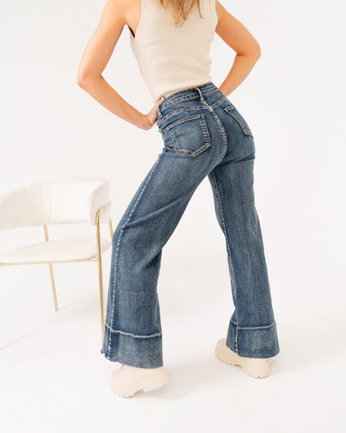 Jeans donna vita alta made in Italy