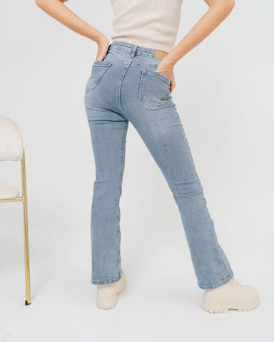 Jeans pantaloni donna vita alta made in Italy